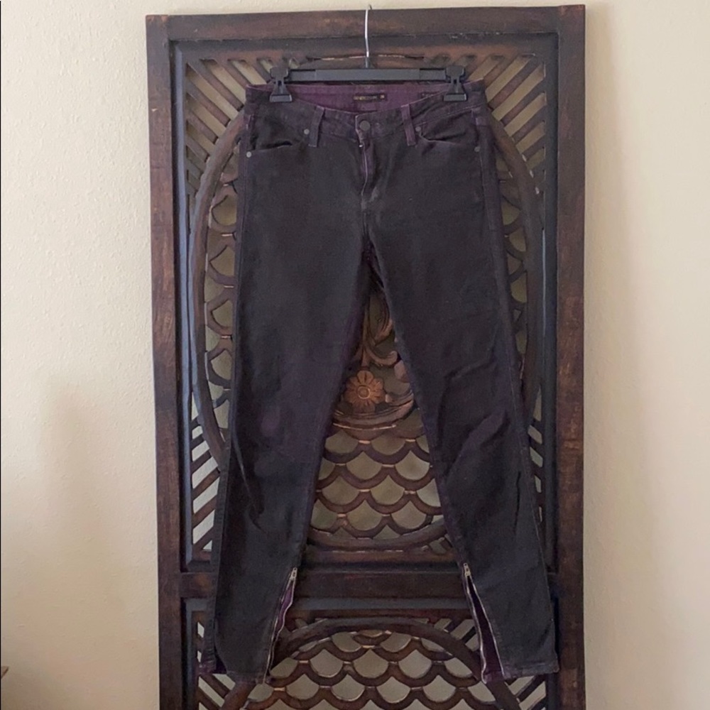 Purple skinny jeans